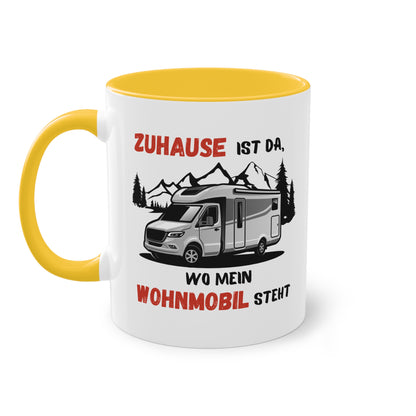 Zuhause ist da, wo mein Wohnmobil steht - Zwei-Ton-Tasse