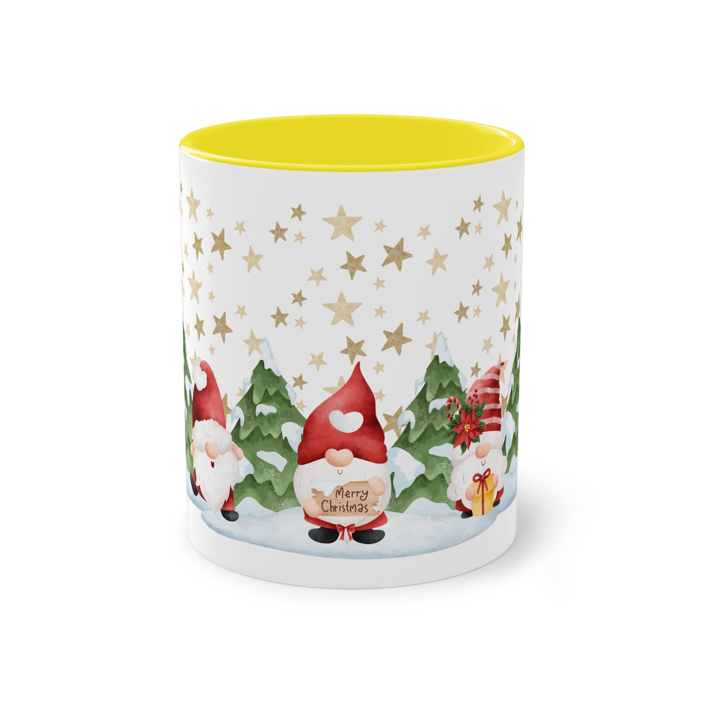 Wichtel, merry Christmas! - Zwei-Ton-Kaffeetasse