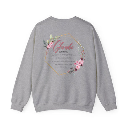 Glaube Substantiv (rosa) - Sweatshirt