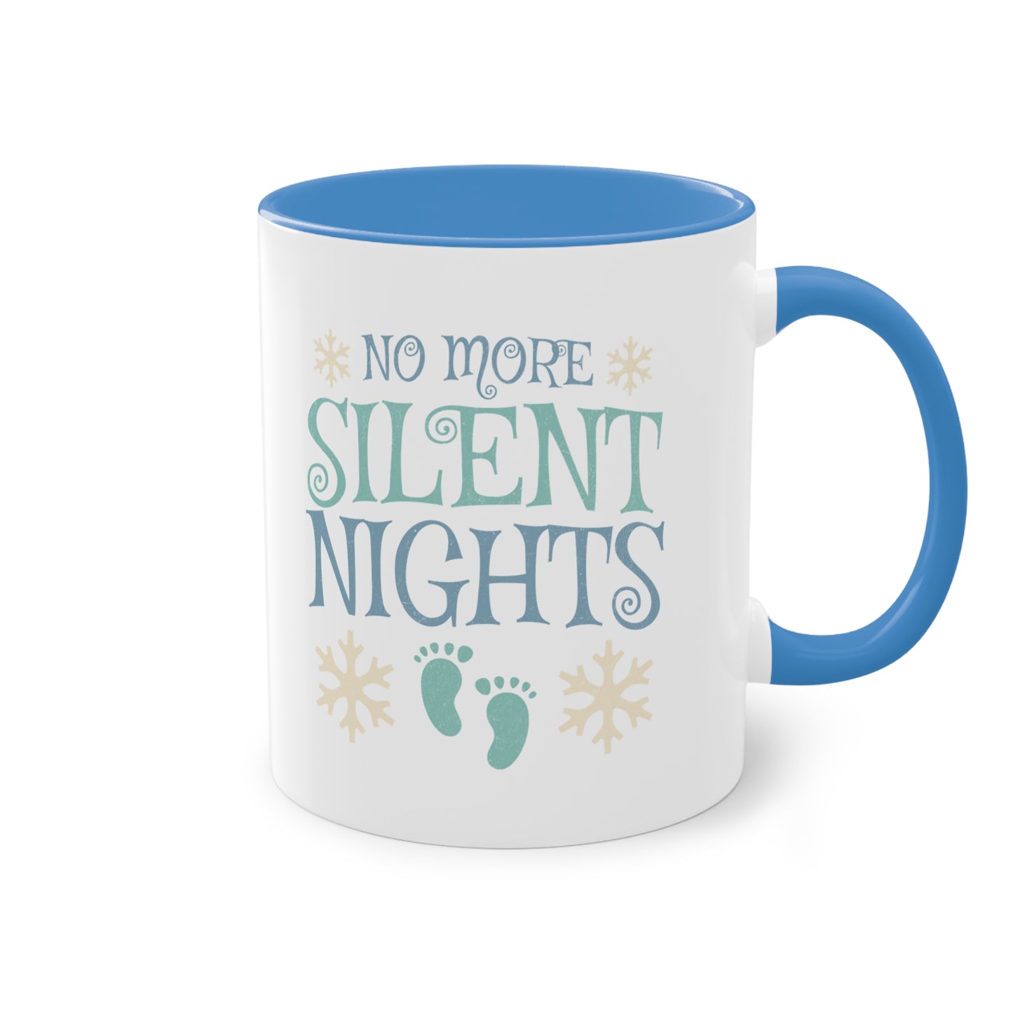 No more silent nights - Zwei-Ton-Kaffeetasse