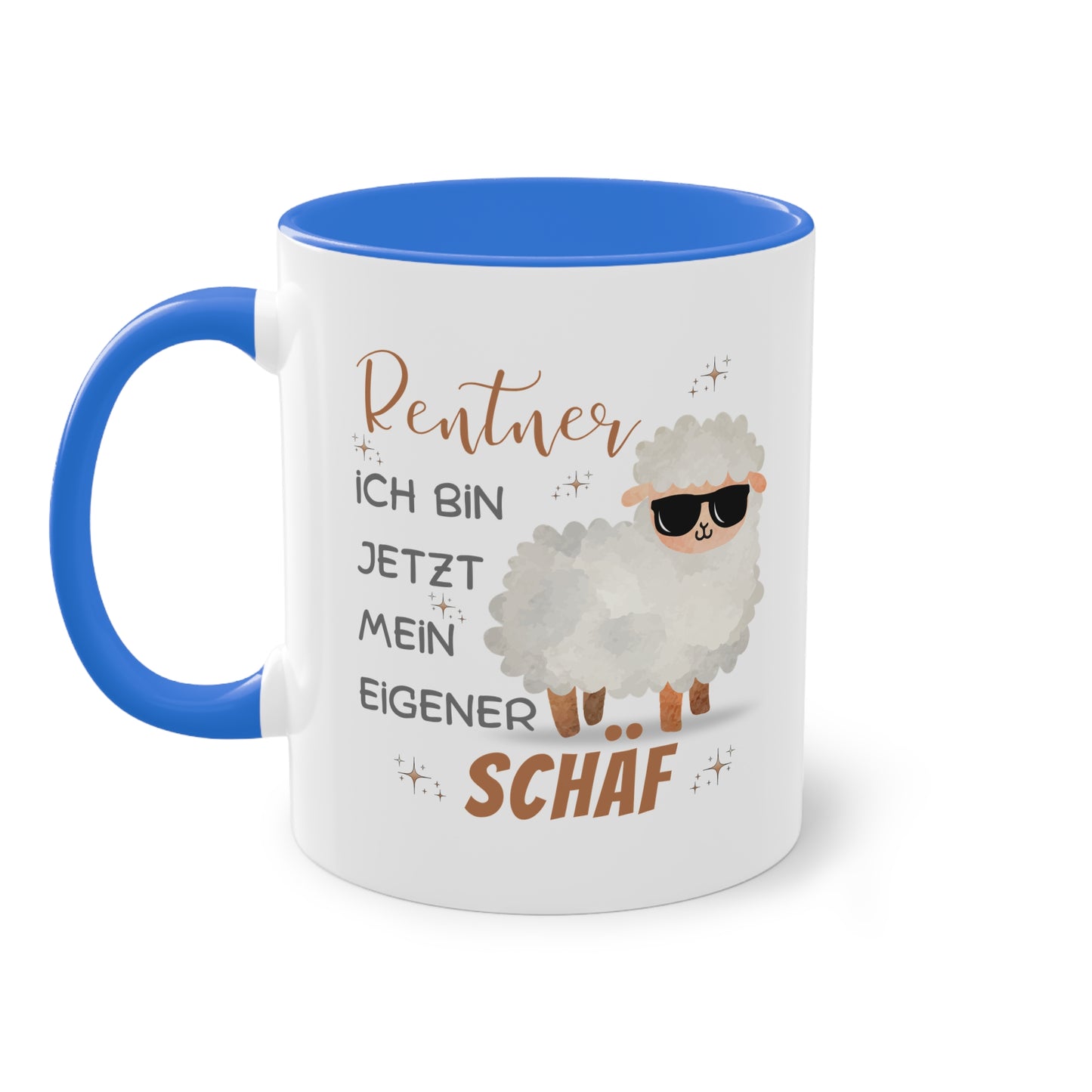 Rentner ich bin jetzt mein eigener Schäf - Zwei-Ton-Tasse