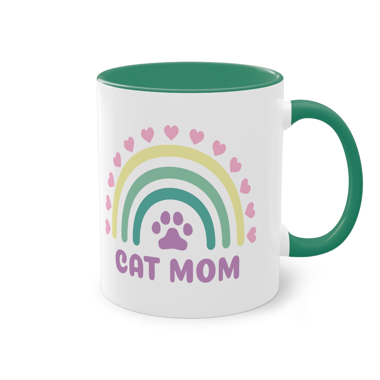 Cat Mom - Zwei-Ton-Kaffeetasse