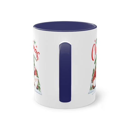 Wichtel Merry Christmas - Zwei-Ton-Kaffeetasse