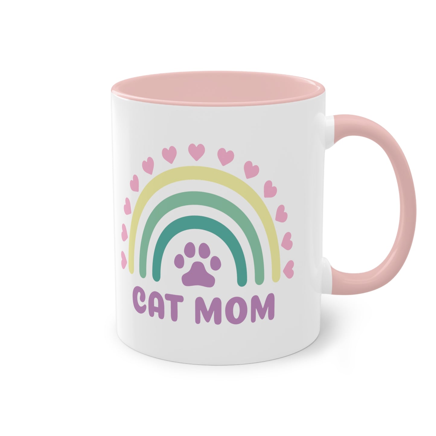 Cat Mom - Zwei-Ton-Kaffeetasse