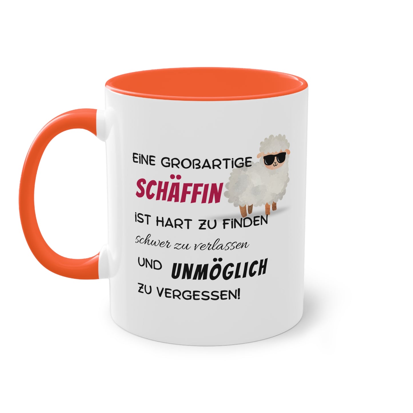Eine großartige Schäffin ist hart zu finden, schwer zu verlassen und unmöglich zu vergessen - Zwei-Ton-Tasse