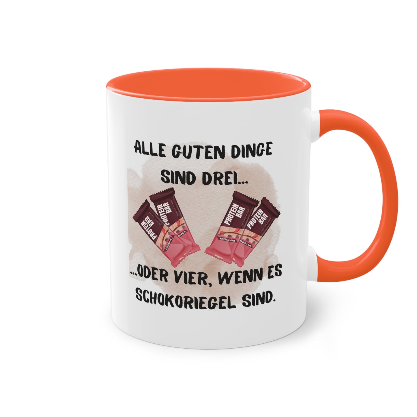 Alle guten Dinge sind 3... - Zwei-Ton-Kaffeetasse