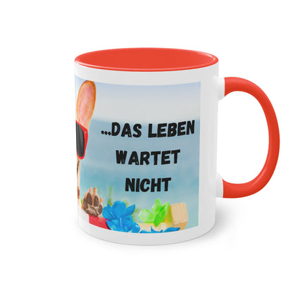 Die Arbeit kann warten... - Zwei-Ton-Kaffeetasse