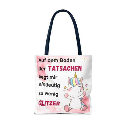 Auf dem Boden der Tatsachen liegt mir eindeutig zu wenig Glitzer - Tragetaschen