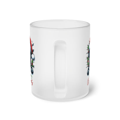 Merry Christmas Welpe - Milchglas Tasse