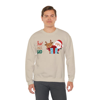 Ho ho ho Rentier und Santa  - Unisex Sweatshirt