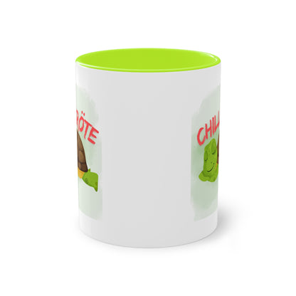 Chillkröte - Zwei-Ton-Kaffeetasse