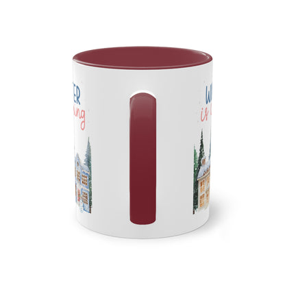 Winter is coming - Zwei-Ton-Kaffeetasse