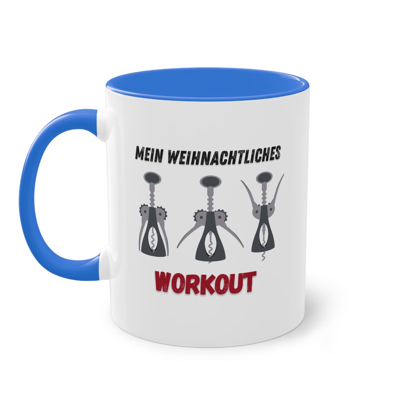 Mein weihnachtliches Workout - Zwei-Ton-Kaffeetasse