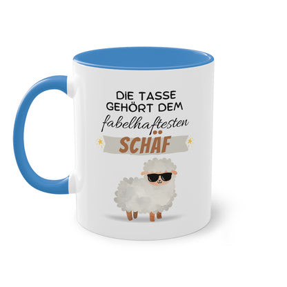 Die Tasse gehört dem fabelhaftesten Schäf - Zwei-Ton-Tasse