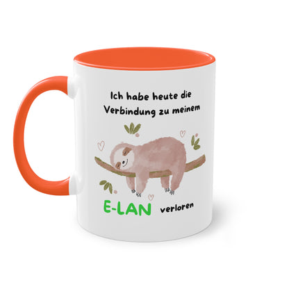 Ich habe heute die Verbindung zu meinem E-Lan verloren - Zwei-Ton-Tasse
