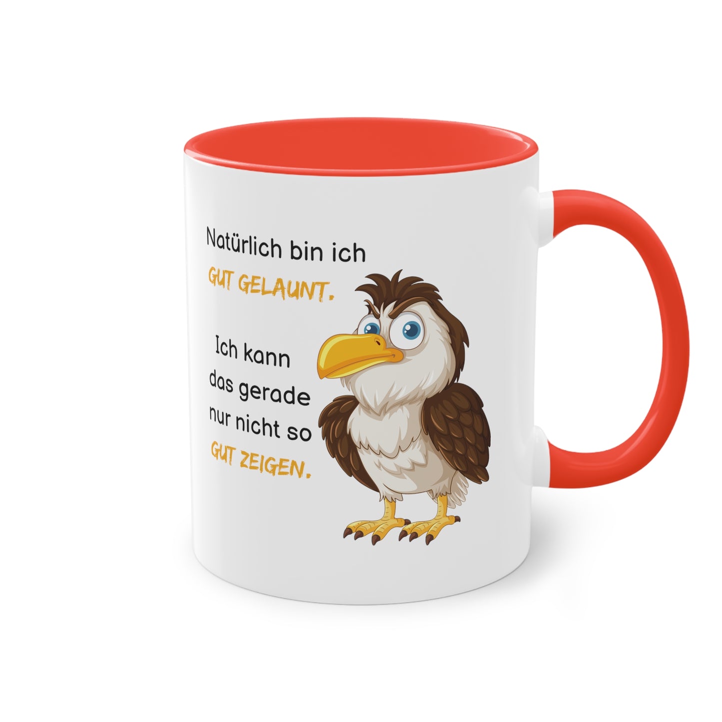 Natürlich bin ich gut gelaunt - Zwei-Ton-Kaffeetasse