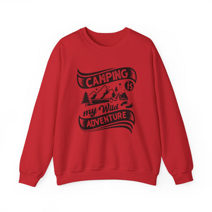 Unisex Sweatshirt - Camping is my wild adventure (Zelten ist mein wildes Abenteuer)