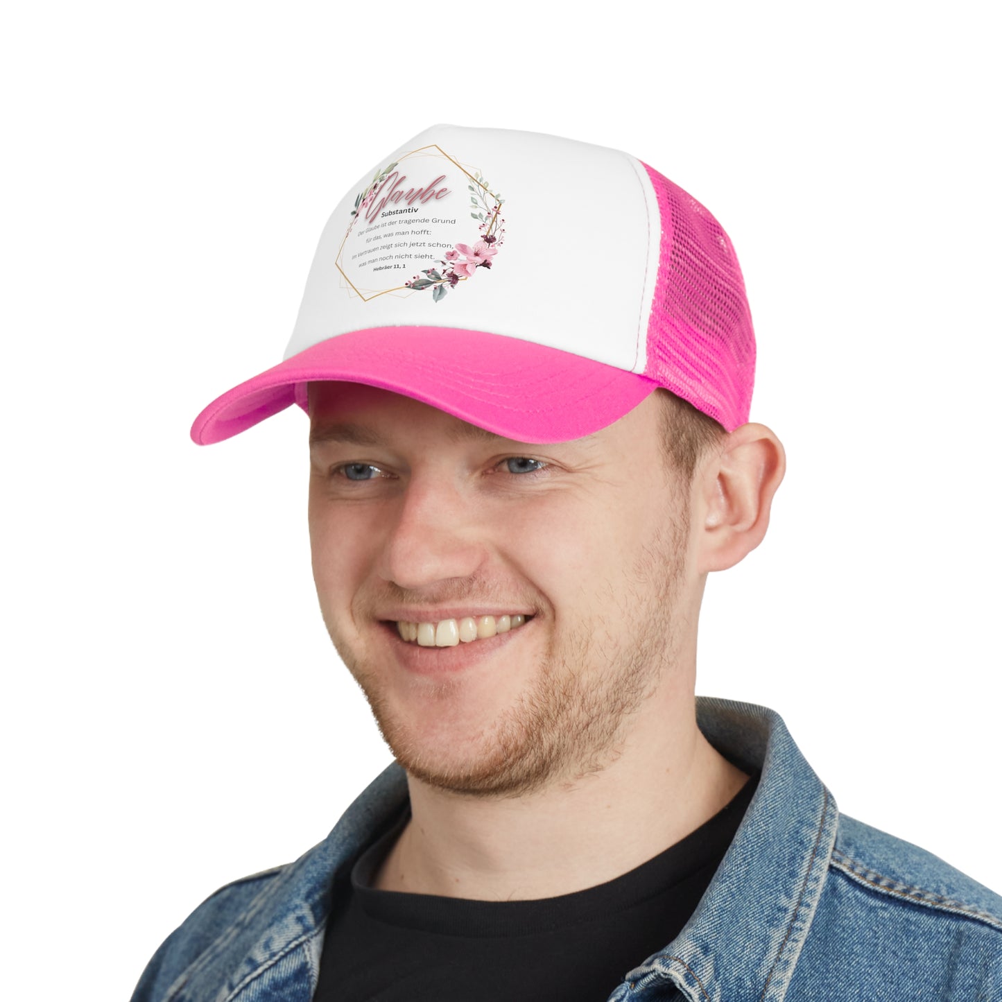 Glaube Substantiv (rosa) - Mesh Cap