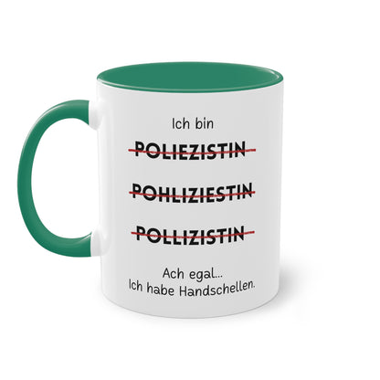 Ich bin Polizistin - Zwei-Ton-Tasse
