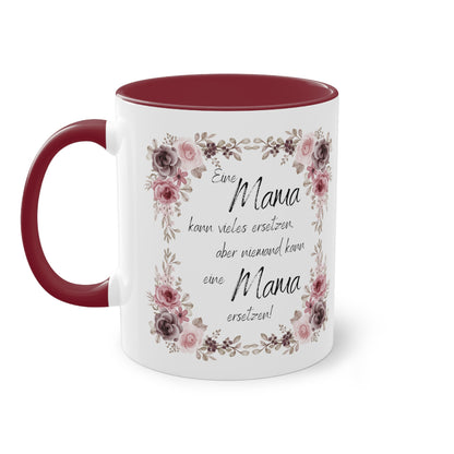 Eine Mama kann vieles ersetzen, aber niemand kann eine Mama ersetzen - Zwei-Ton-Kaffeetasse