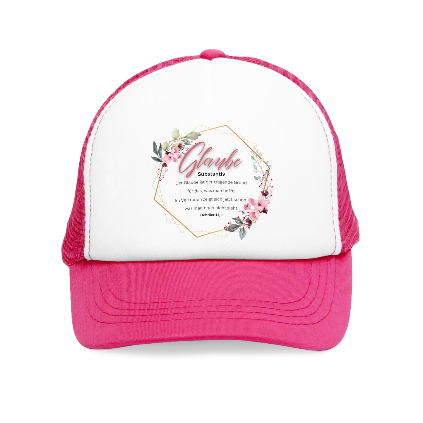 Glaube Substantiv (rosa) - Mesh Cap