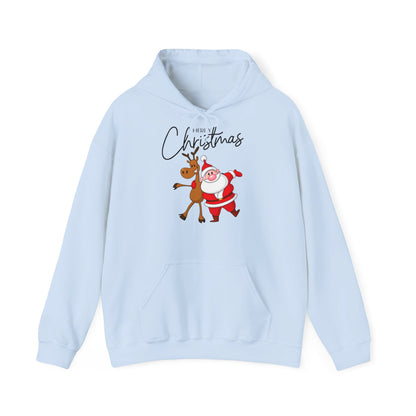 Merry Christmas Rentier und Santa - Hoodie