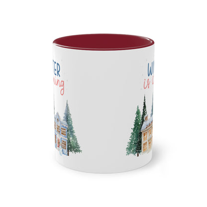 Winter is coming - Zwei-Ton-Kaffeetasse