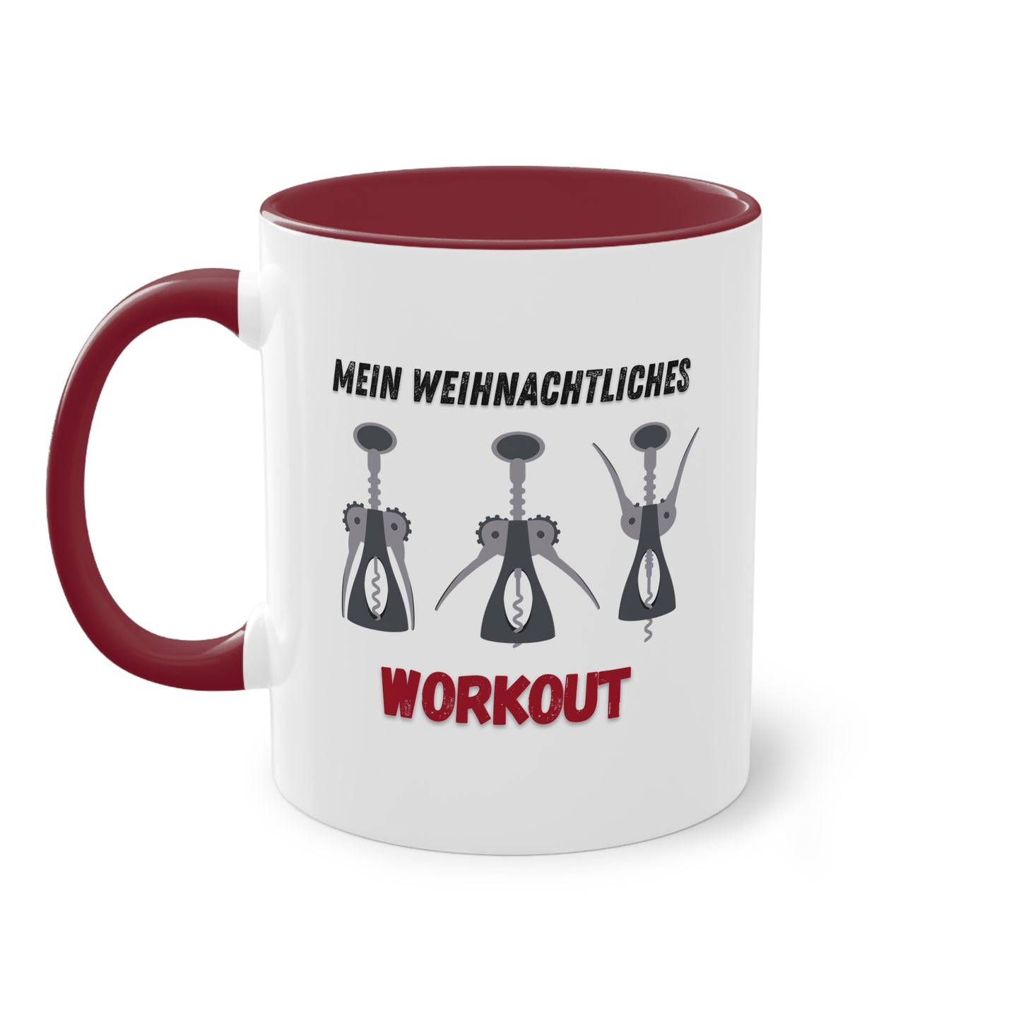 Mein weihnachtliches Workout - Zwei-Ton-Kaffeetasse