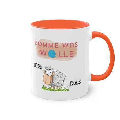 Komme was Wolle ich schaffe das - Zwei-Ton-Kaffeetasse