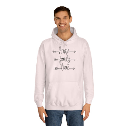 Unisex Hoodie - Home, Love