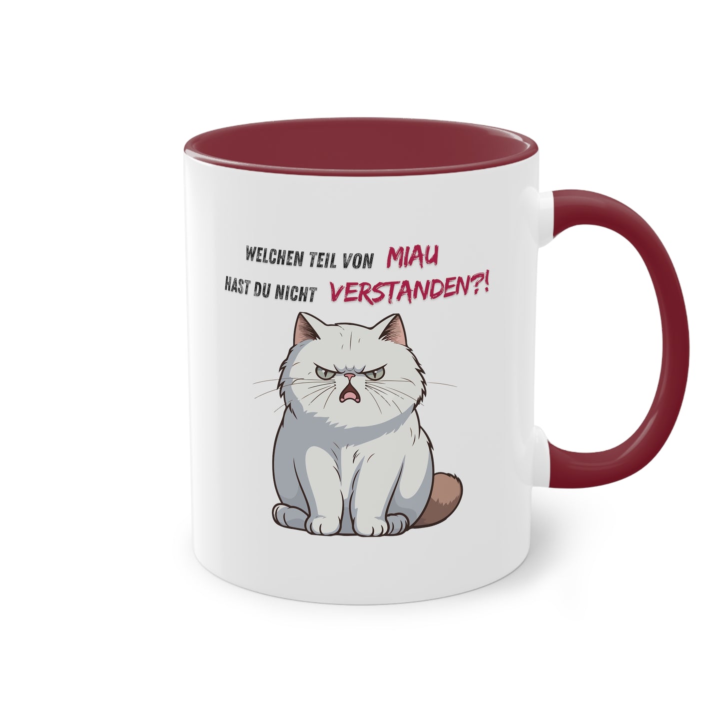 Welchen Teil von Miau - Zwei-Ton-Kaffeetasse