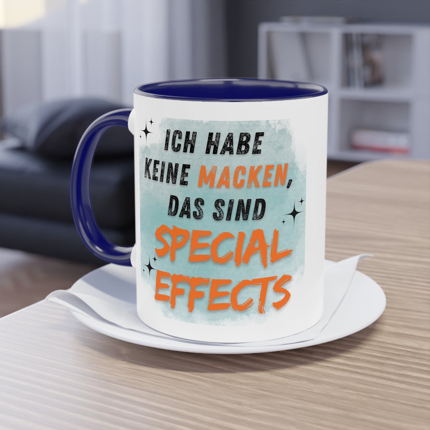 Ich habe keine Macken - Zwei-Ton-Kaffeetasse