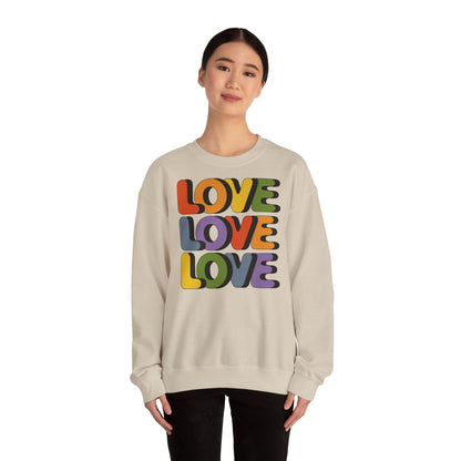 Unisex Sweatshirt - LOVE LOVE LOVE