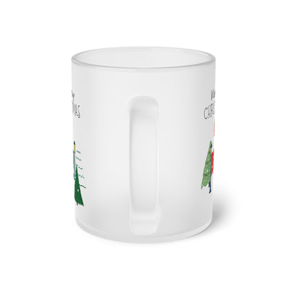 Merry Christmas Landschaft - Milchglas Tasse