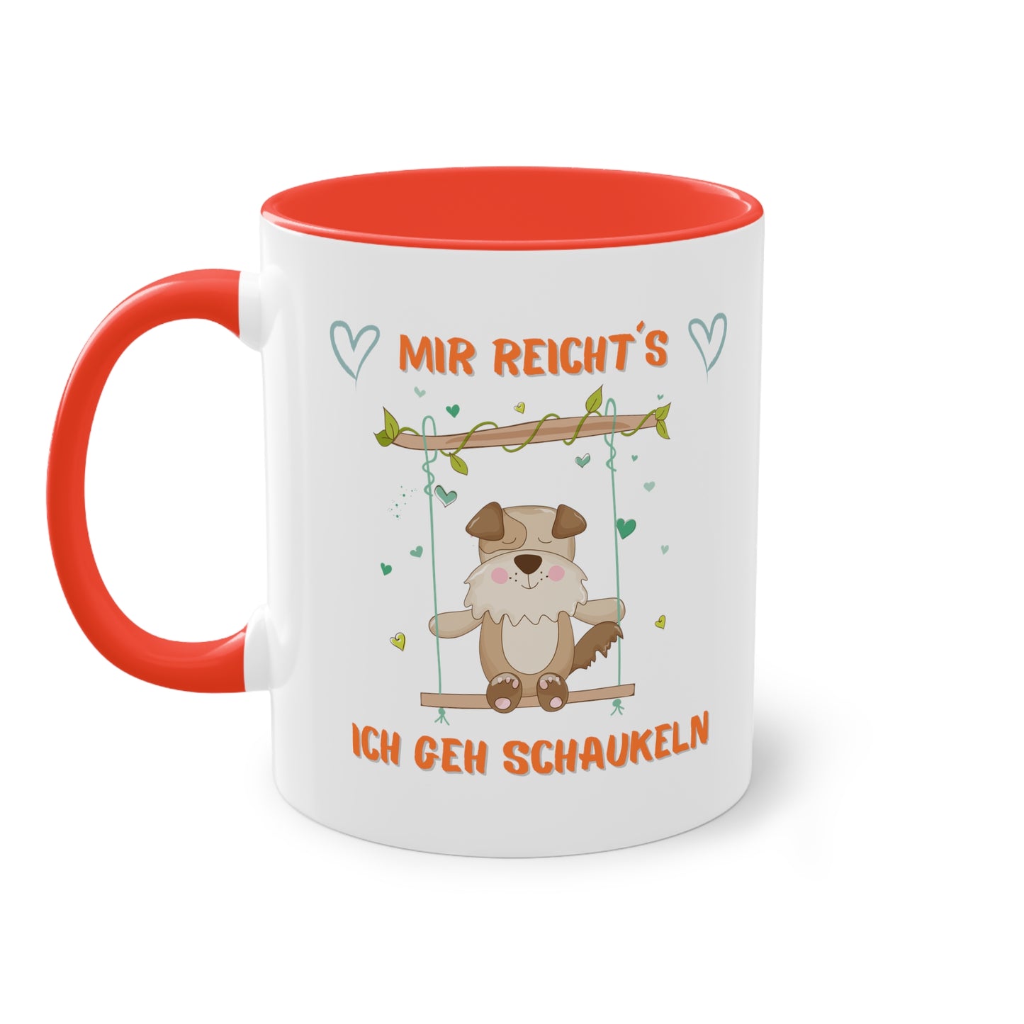 Mir reicht´s: Ich geh schaukeln - Zwei-Ton-Kaffeetasse