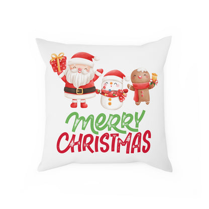 Merry Christmas Santa, Rentier, Schneemann - Sofa-/Dekokissen