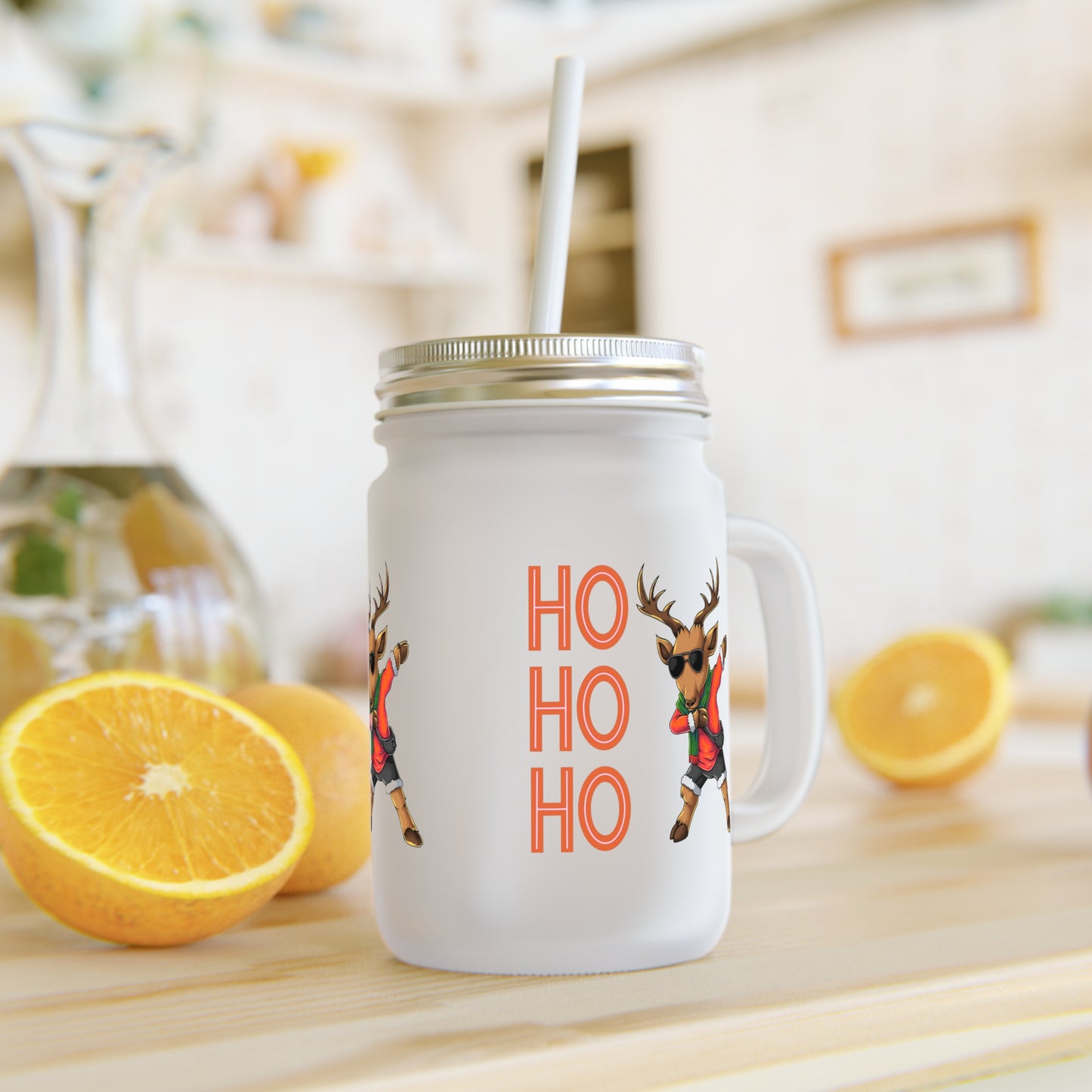 Ho ho ho Rentier  - Mason Jar