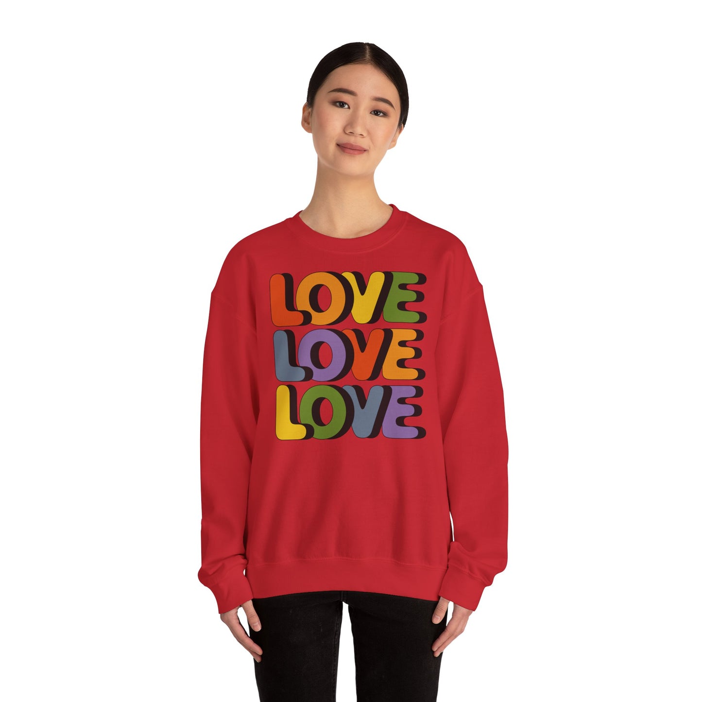 Unisex Sweatshirt - LOVE LOVE LOVE