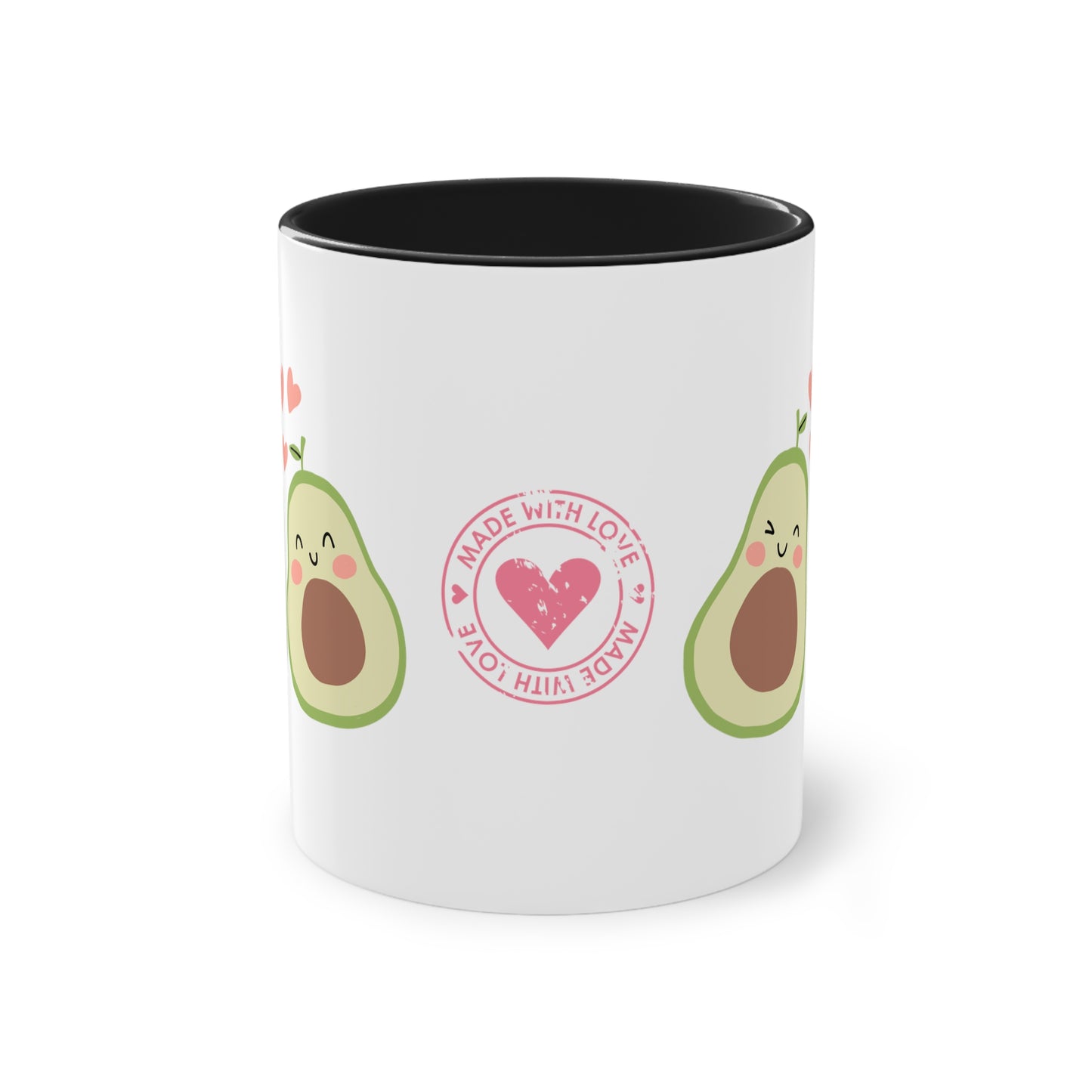 Avocado made with Love - Zwei-Ton-Kaffeetasse