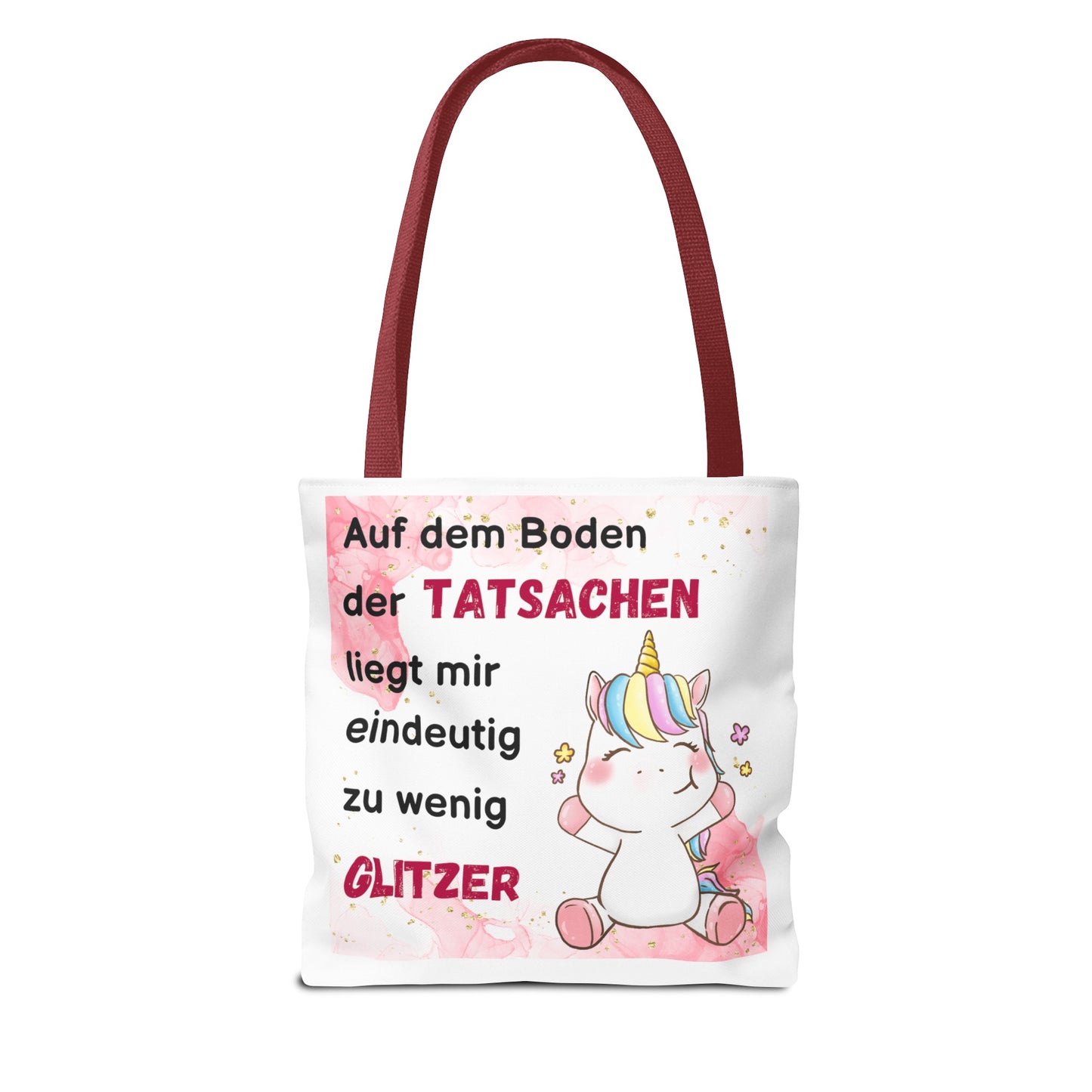 Auf dem Boden der Tatsachen liegt mir eindeutig zu wenig Glitzer - Tragetaschen