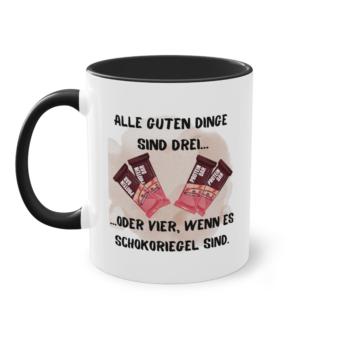 Alle guten Dinge sind 3... - Zwei-Ton-Kaffeetasse