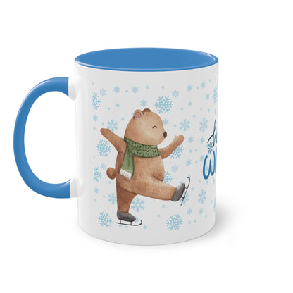 Hello Winter - Zwei-Ton-Kaffeetasse