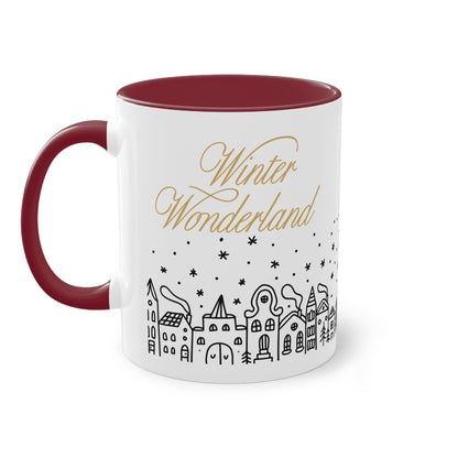 Winter-Wonderland - Zwei-Ton-Kaffeetasse