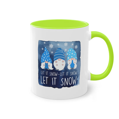 Let it snow! Let it snow! Let it snow! - Zwei-Ton-Kaffeetasse