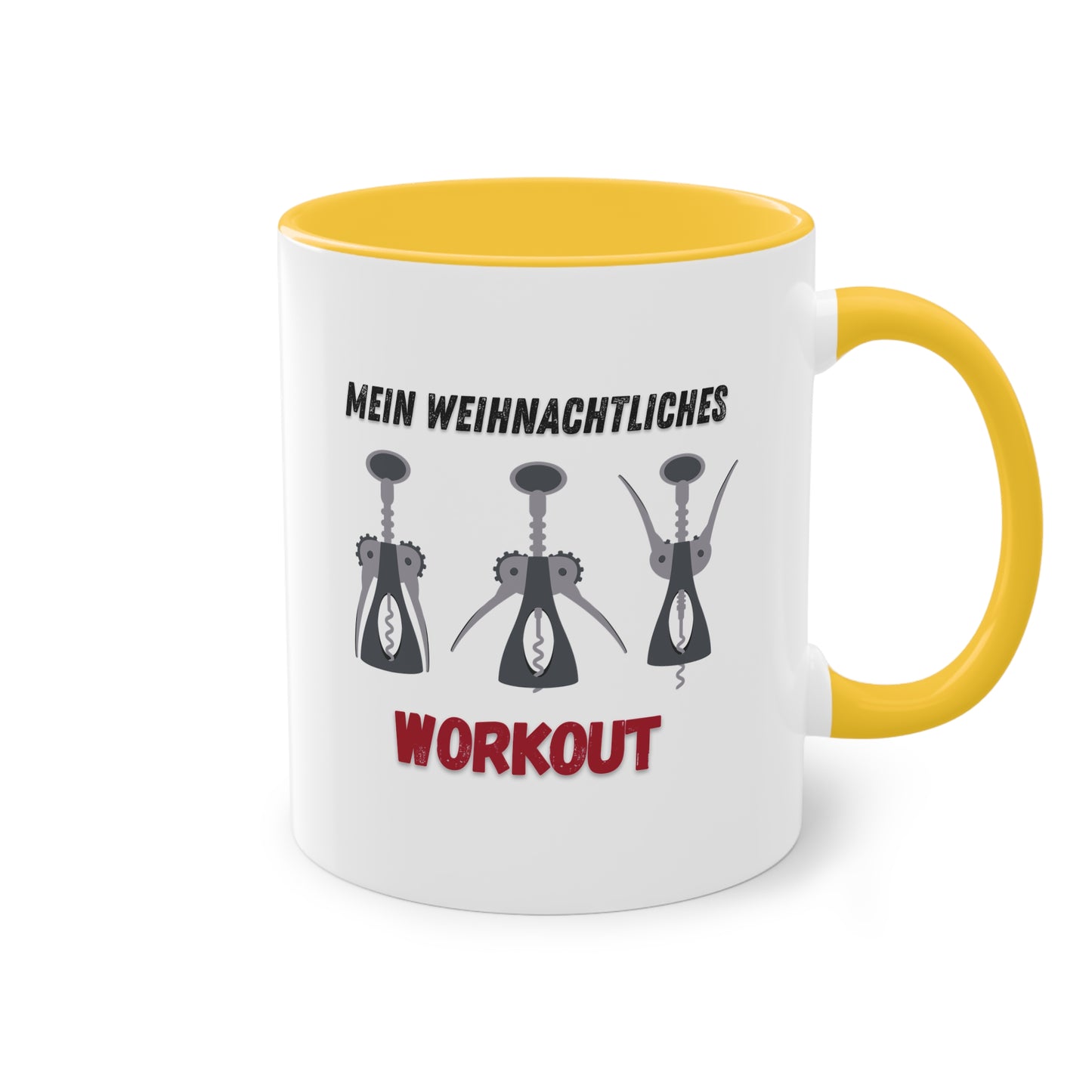 Mein weihnachtliches Workout - Zwei-Ton-Kaffeetasse