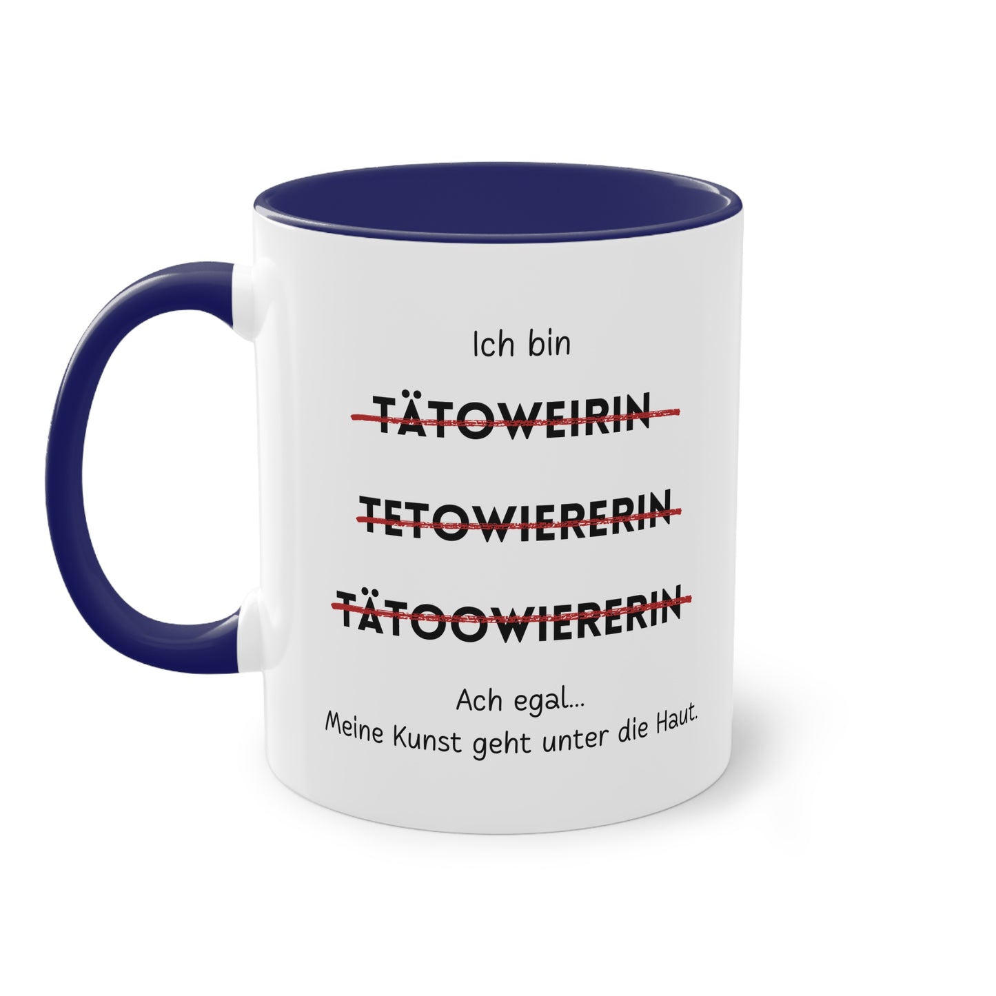 Ich bin Tätowiererin - Zwei-Ton-Tasse