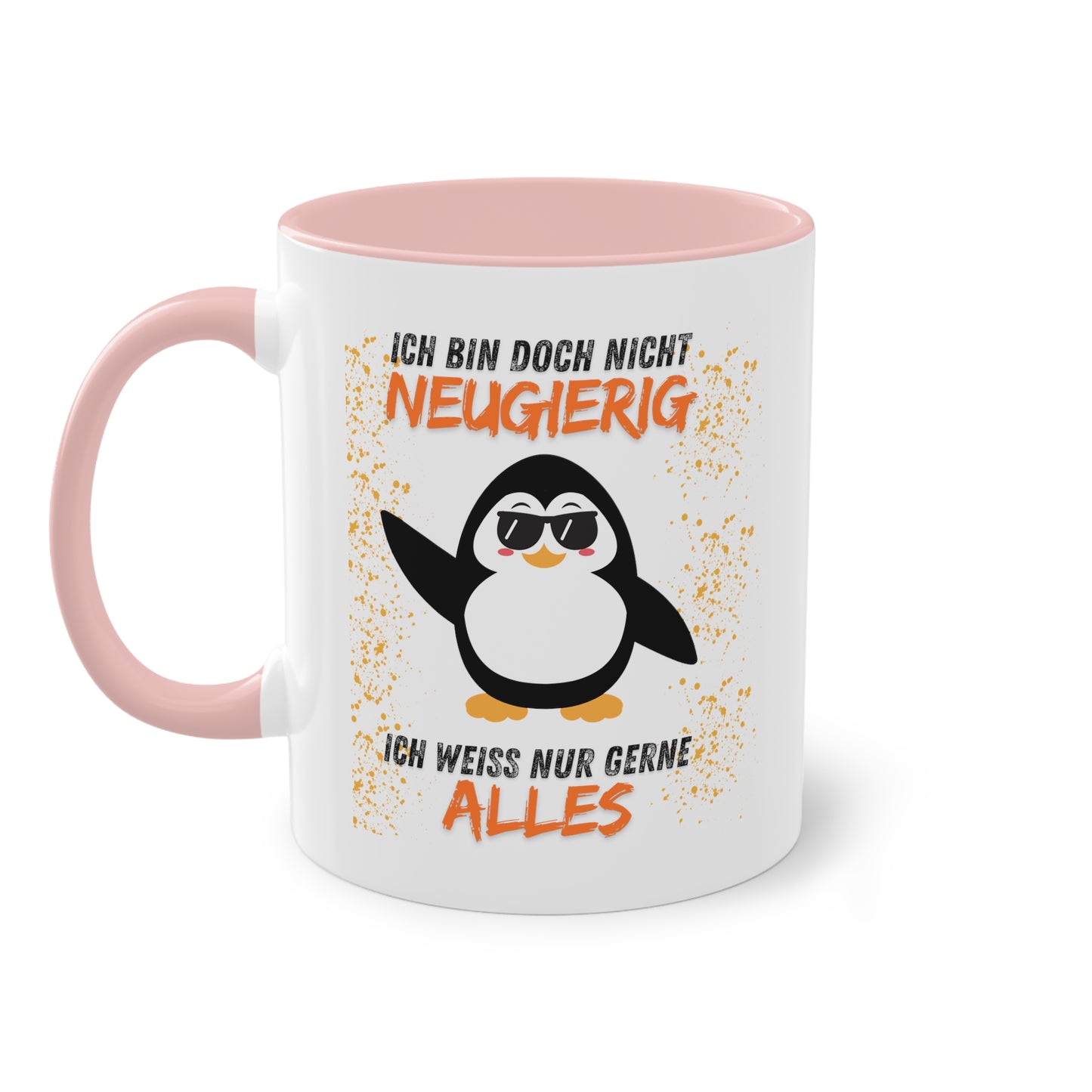 Ich bin doch nicht neugierig - Zwei-Ton-Kaffeetasse