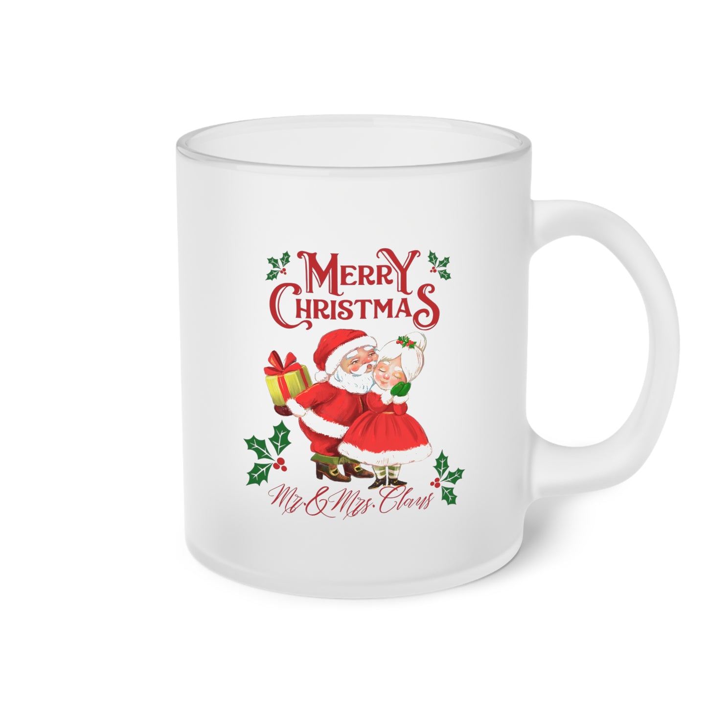 Merry Christmas, Mr. & Mrs. Claus - Milchglas Tasse