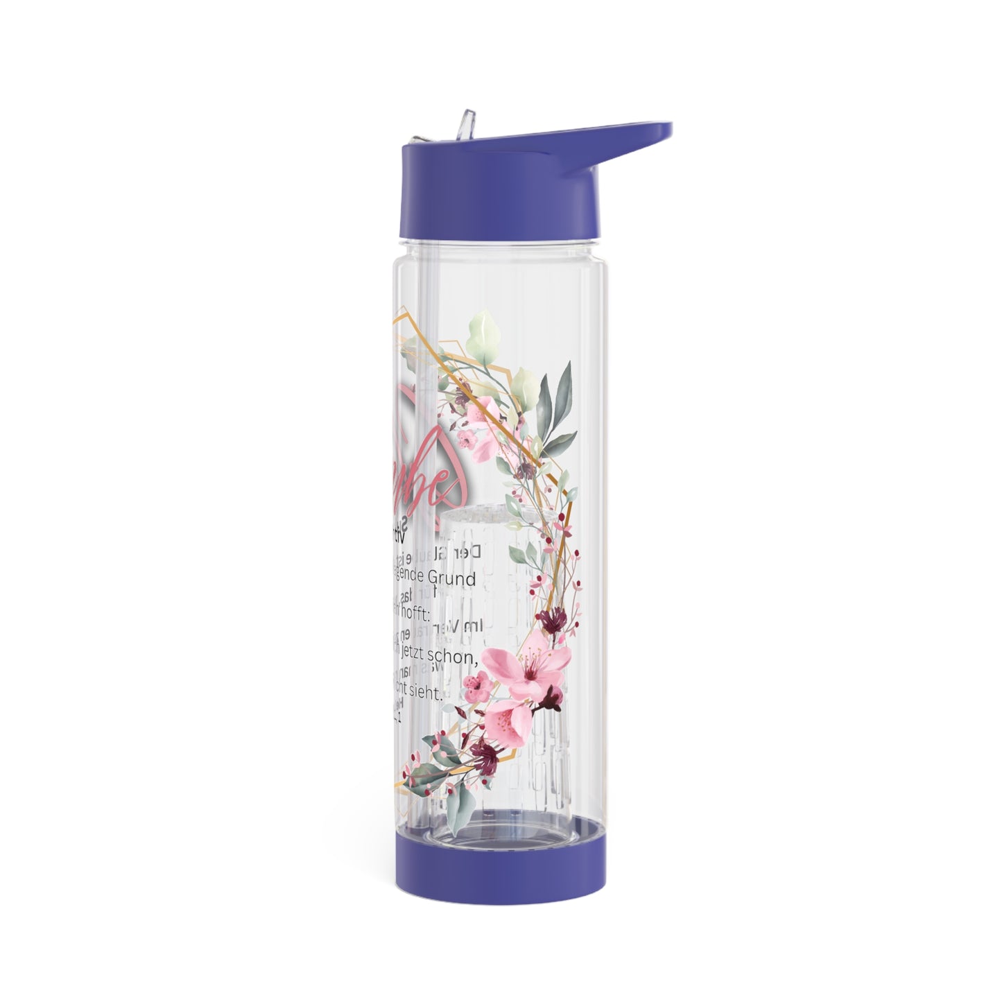 Glaube Substantiv (rosa) - Infuser-Wasserflasche