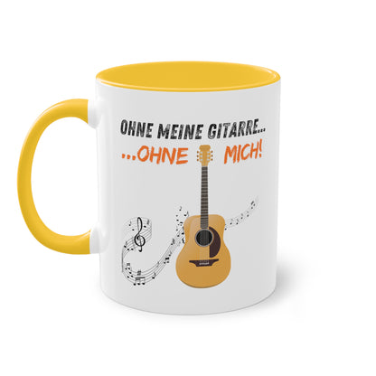 Ohne meine Gitarre...Ohne mich...! - Zwei-Ton-Kaffeetasse